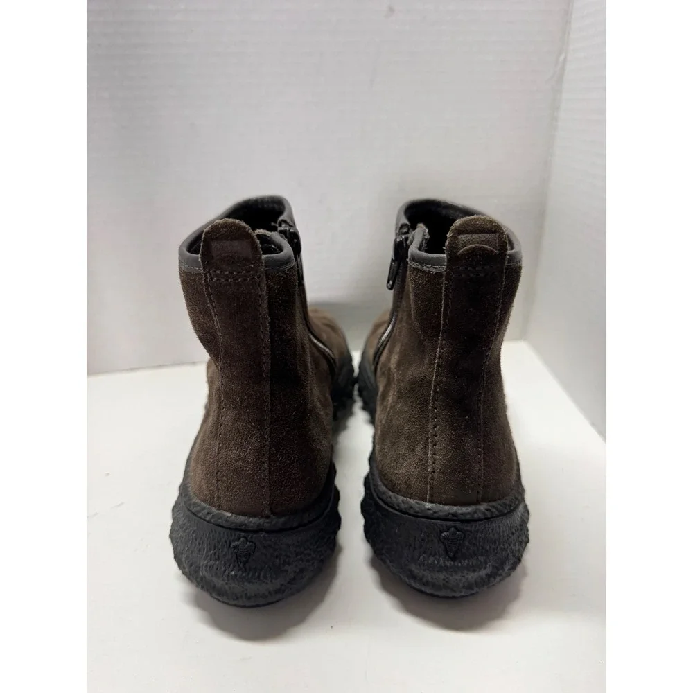 Camper Ground Dark Brown Suede Michelin Sole Ankle Boots K400460-006 Size 38 7.5